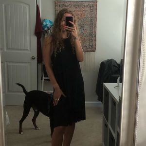 Black T-shirt dress